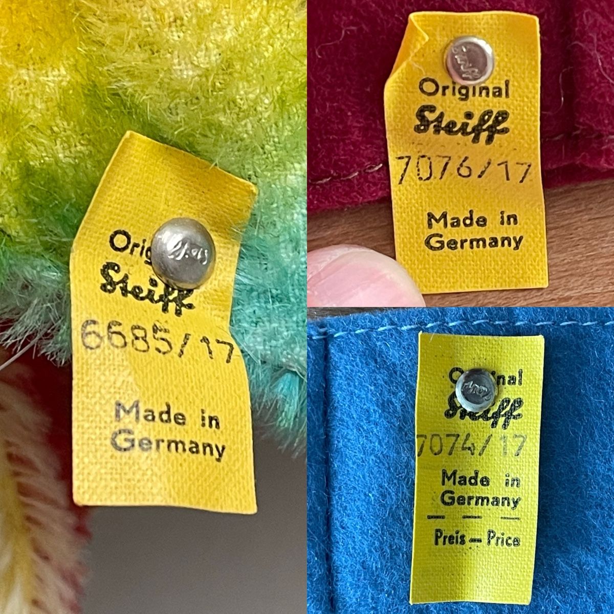 Steiff Giocattoli: 3 Stk. Original Vintage Steiff Handpuppen – Nuovo (secondo la descrizione) da Embrach venduto da Canderau 9