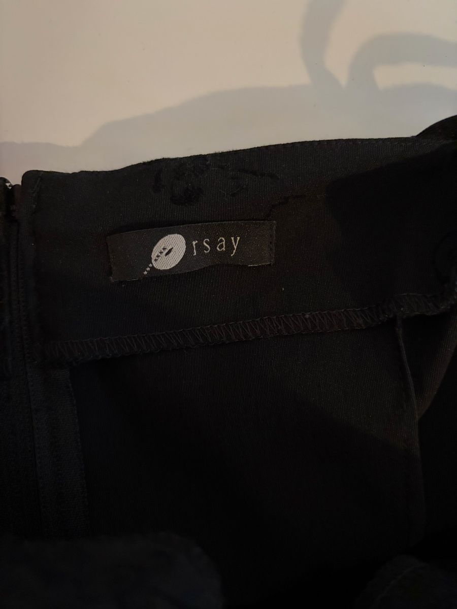Orsay Vestiti: Schwarzes Kleid mit samt Drachenmuster Grösse S – Usato da Winterthur venduto da adanufer 3