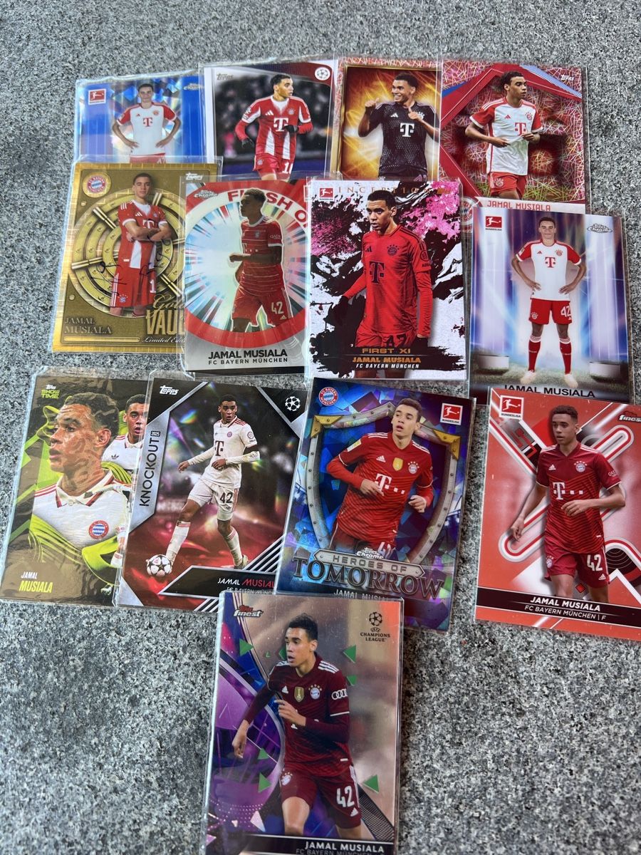 Topps Sammelbilder & Trading cards: 13x Jamal Musiala Topps Karten – Gebraucht aus Uhwiesen von maflo2
