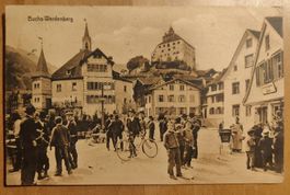 Buchs Werdenberg mit viel Volk um 1910