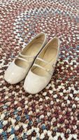 Ballerinas Lackleder beige Clarks Grösse 38 leichte Gebrauch
