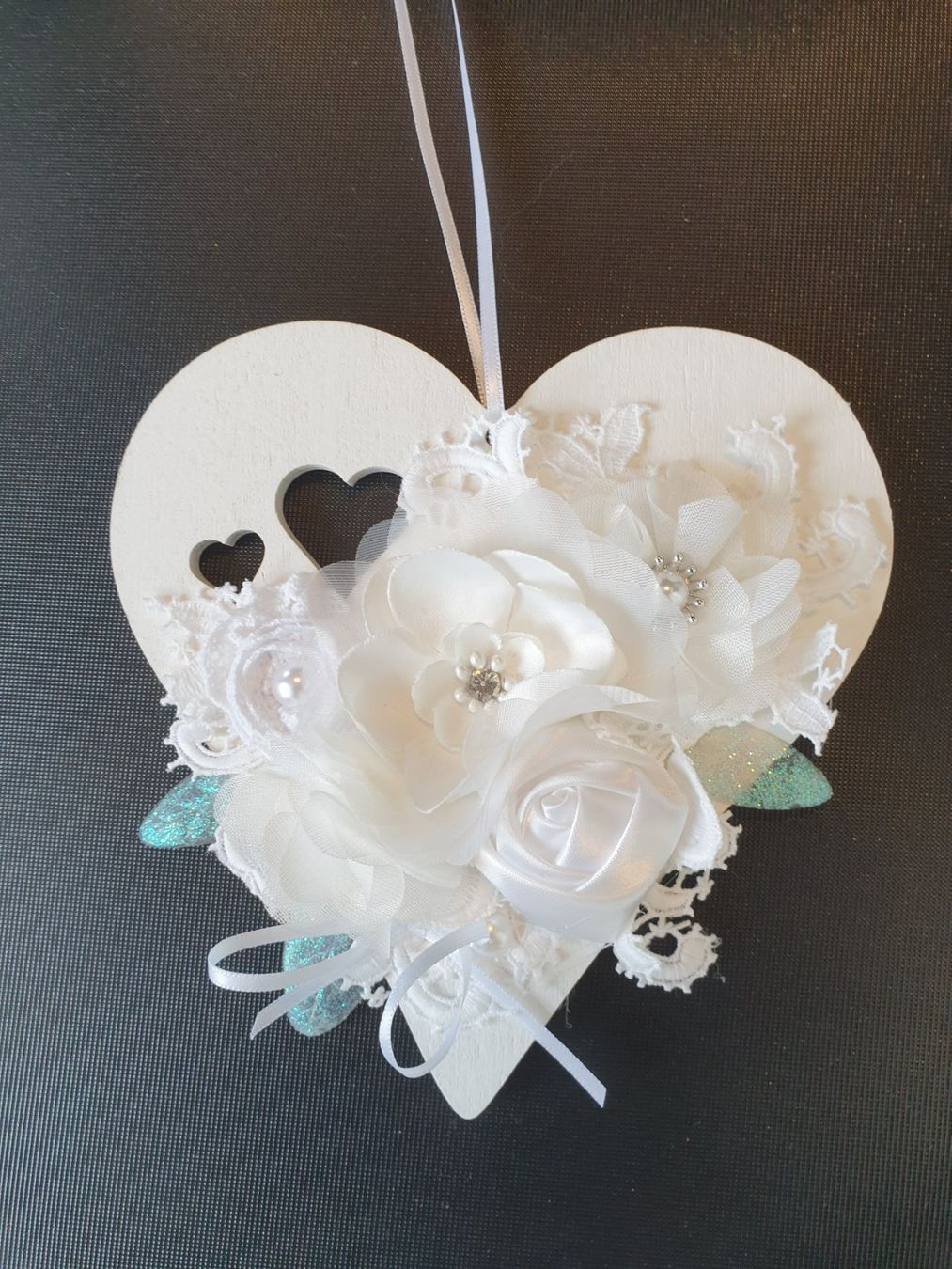 Tutte le decorazioni: Geschenk Herz Deko Shabby Chic Spitze Muttertag Geburtstag – Nuovo e nell'imballaggio originale da Gossau ZH venduto da Goes05 1