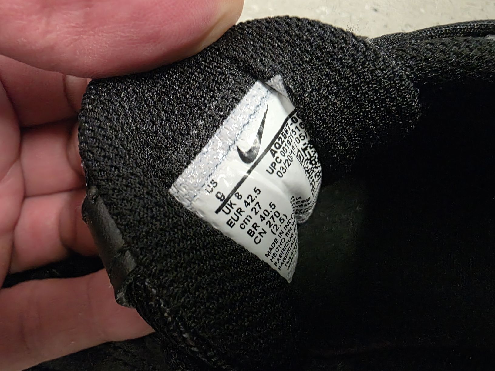 Nike Herrenschuhe: Nike Air Max Sneaker schwarz Grösse 42.5 – Gebraucht aus Reinach BL von bru_qpv2 2
