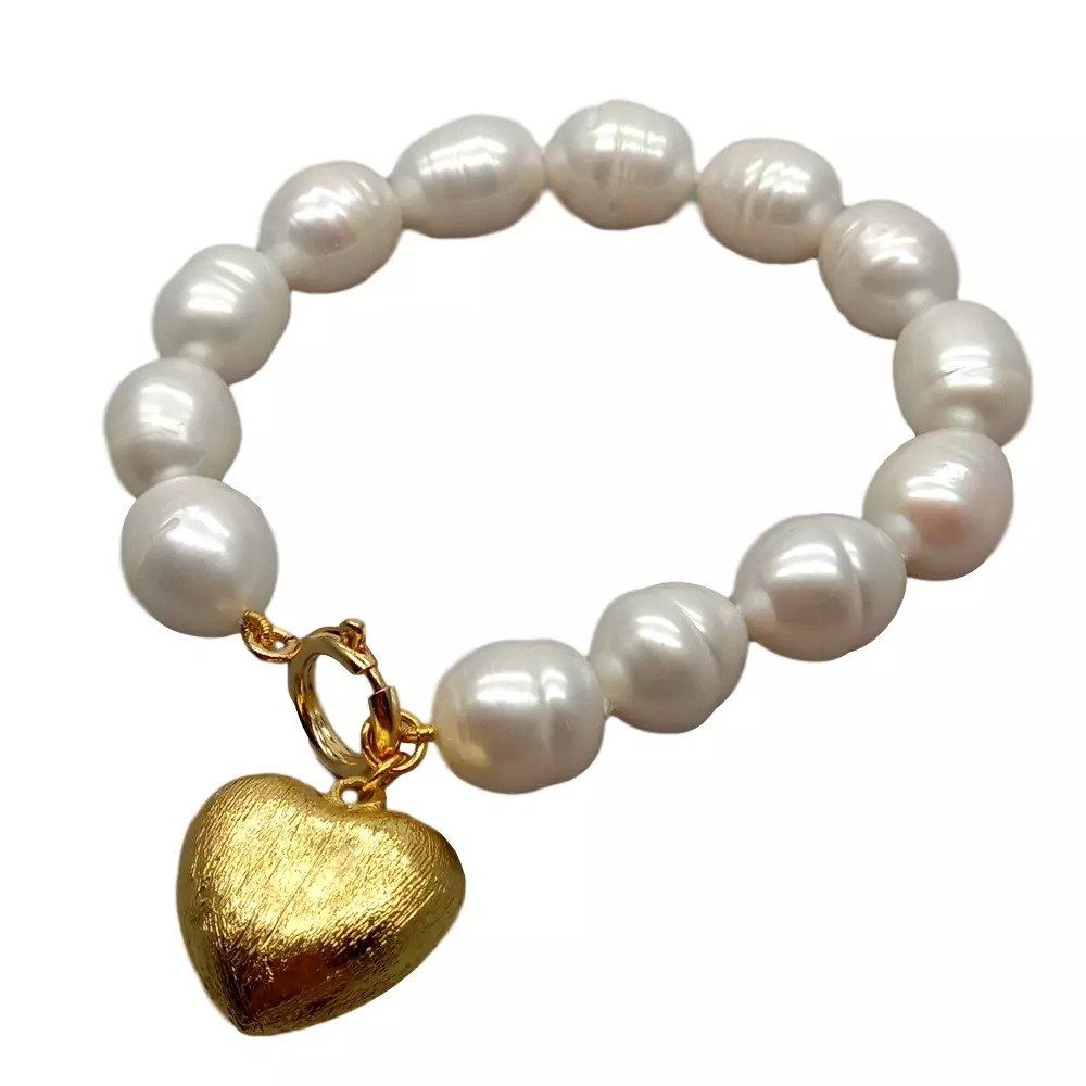 Bracciali & Braccialetti: Herz weiss Lua Perlen Armband Echt Bracelet Coeur Perle – Nuovo (secondo la descrizione) da Prilly venduto da ilyria73 6
