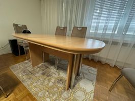 Ausziehtisch mit Bucheoptik sehr gutem Zustand