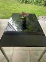 Glastisch schwarz Metallgestell 120x80cm guter Zustand