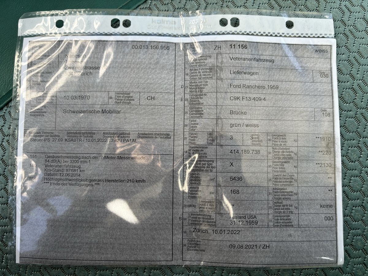 Ford Automobili: Ford RANCHERO – Usato da Adliswil venduto da Lincoln70 9
