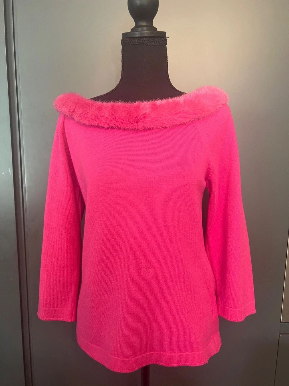 Escada Kleiderpakete: Seltenes Set ESCADA Pullover Hose 38 mit Nerz Pelz Kaschmir – Gebraucht aus Obergösgen von crystalfox 3