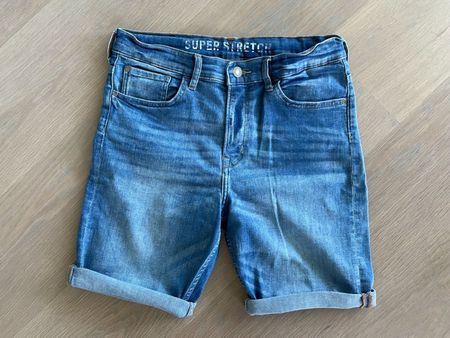 Blaue Jeans-Shorts in Grösse 164