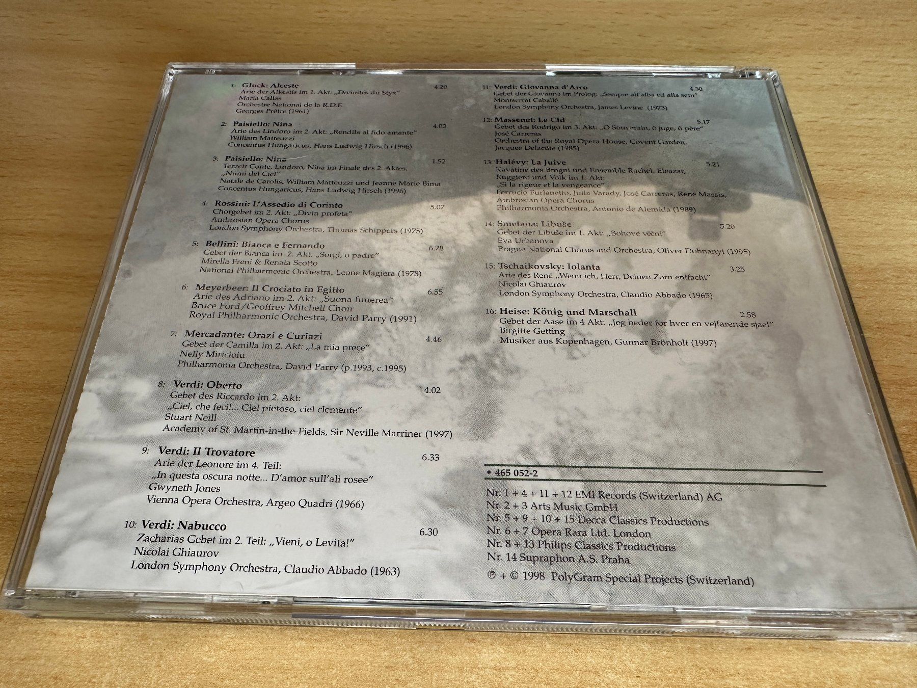 CD: E5 Gebeta aus Opern 4 – Usato da Rikon im Tösstal venduto da Alpenmutz 1