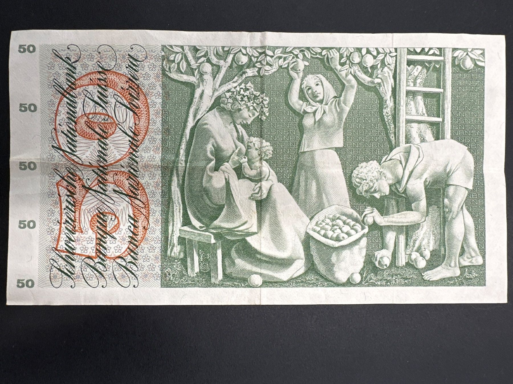 Banconote: 50 Fr. - Note Schweiz 1973 – Usato da Herisau venduto da herau 1