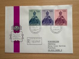 Vatikan Briefmarken Ersttagsbrief 1968