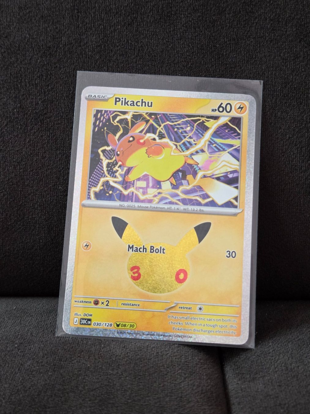 Pokémon Carte collezionabili: Pikachu 030/128 30th Celebration EN – Usato da Ballwil venduto da Saschaz18