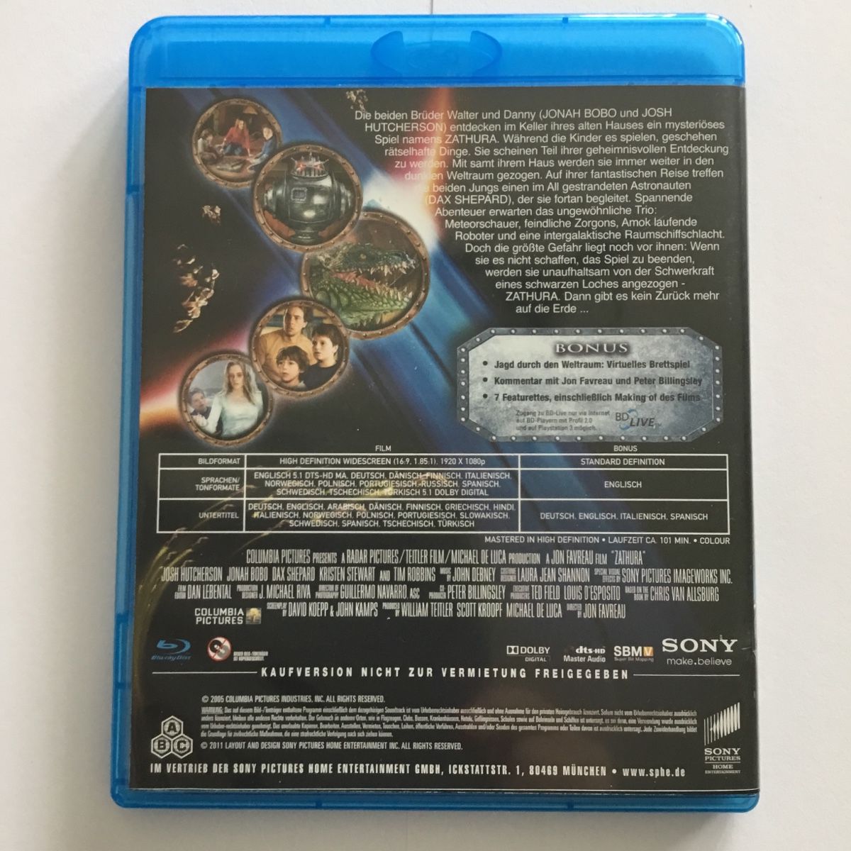 Tutti i DVDs: Zathura Blu Ray Selten – Nuovo (secondo la descrizione) da Blauen venduto da berlingo65 1
