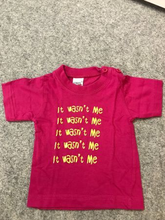 Lustiges T-Shirt "It wasn't me" Gr. 68
