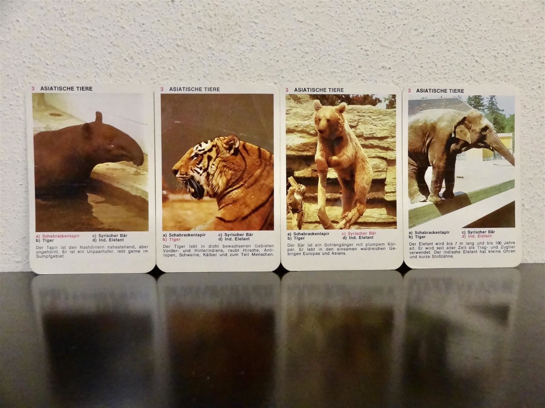 Giochi: Quartett TIER-QUARTETT EXOTISCHE TIERE – Usato da Kerzers venduto da wisaundso 6