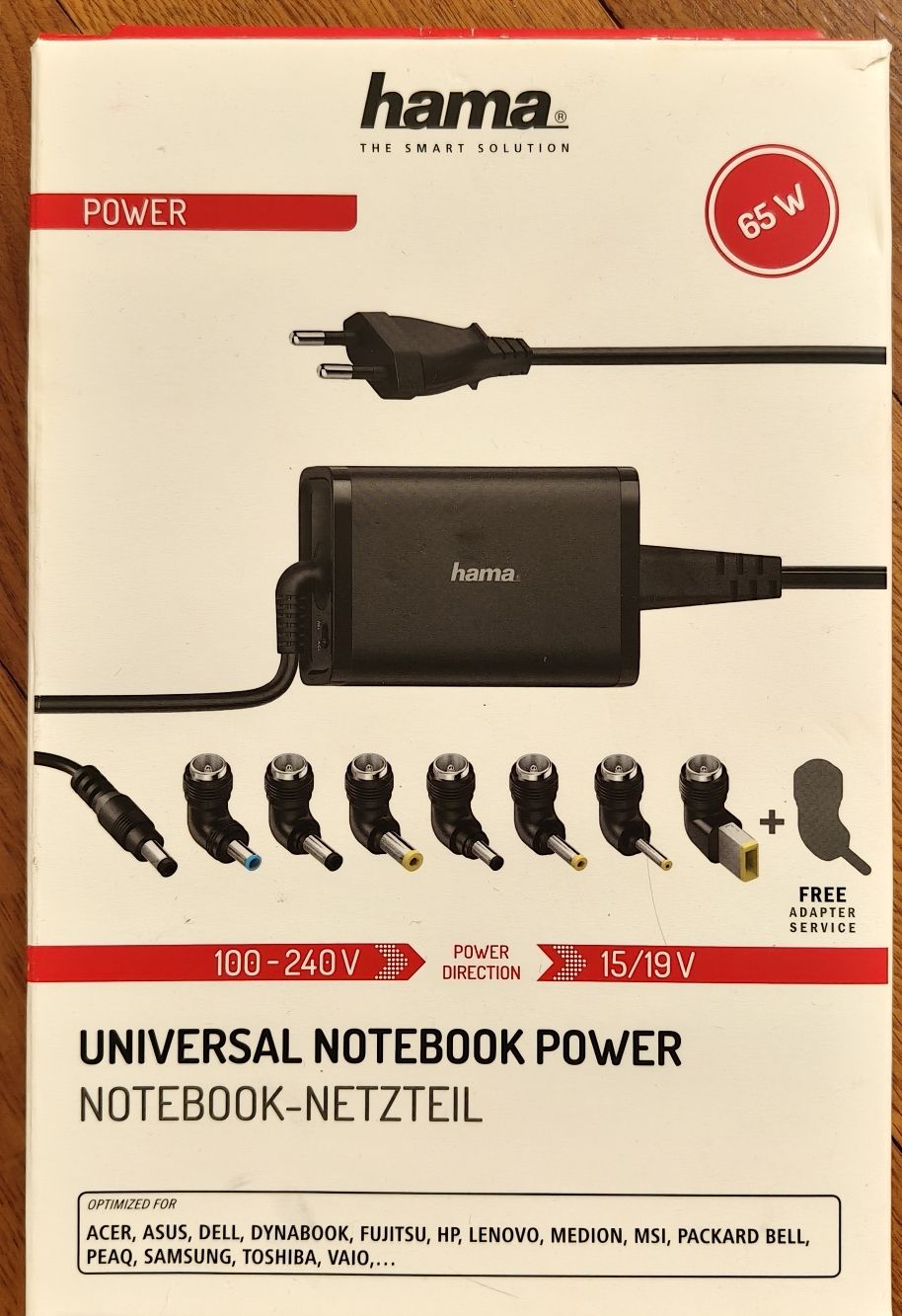 Hama Caricabatterie: Hama Universal Notebook Netzteil 65W - Top Zustand! – Usato da Basel venduto da Jesmer