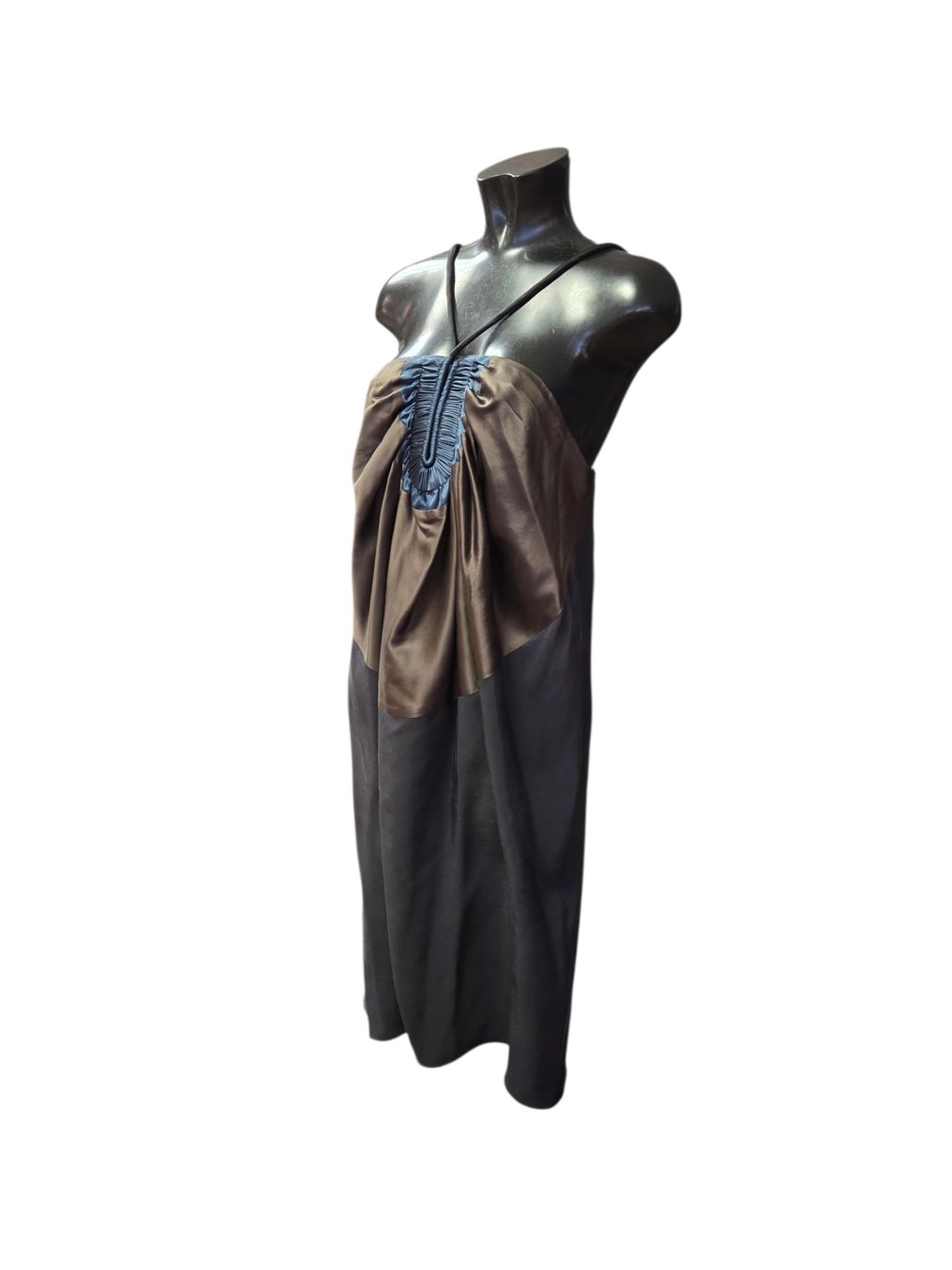 Vestiti: Lanvin Dress - Halter Neck - Brown & Black – Usato da Zürich venduto da finesse.shop 1