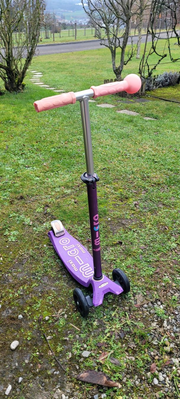 Micro Kickboard: Micro Maxi Purple Tretroller Trottinette – Usato da Niederlenz venduto da DaveDasWahnsinn