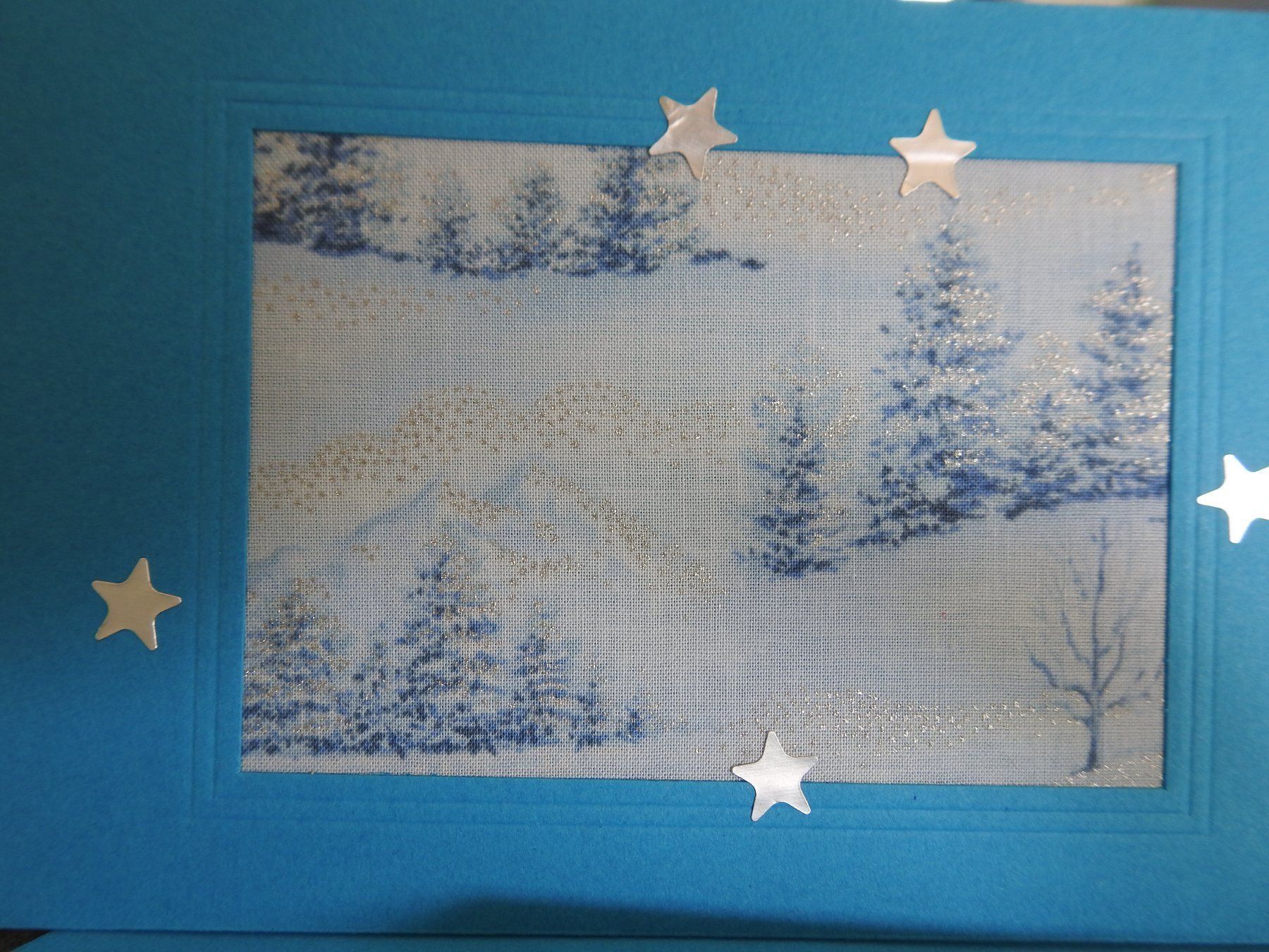 Cartoline: Set: 3 Weihnachtskarten mit Stoff (Doppelkarten/Kuverts) – Nuovo e nell'imballaggio originale da Zürich venduto da Piki7 4