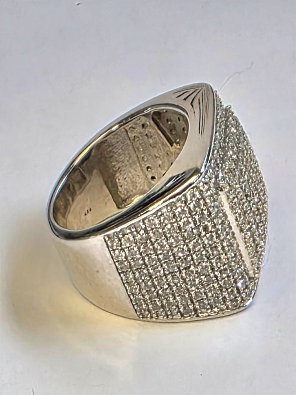 Anelli: Herren Ring mit vielen Diamanten Grösse 59 – Nuovo (secondo la descrizione) da Zürich venduto da Bieter04 7