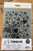 Herzen Kunststoffschablone A5