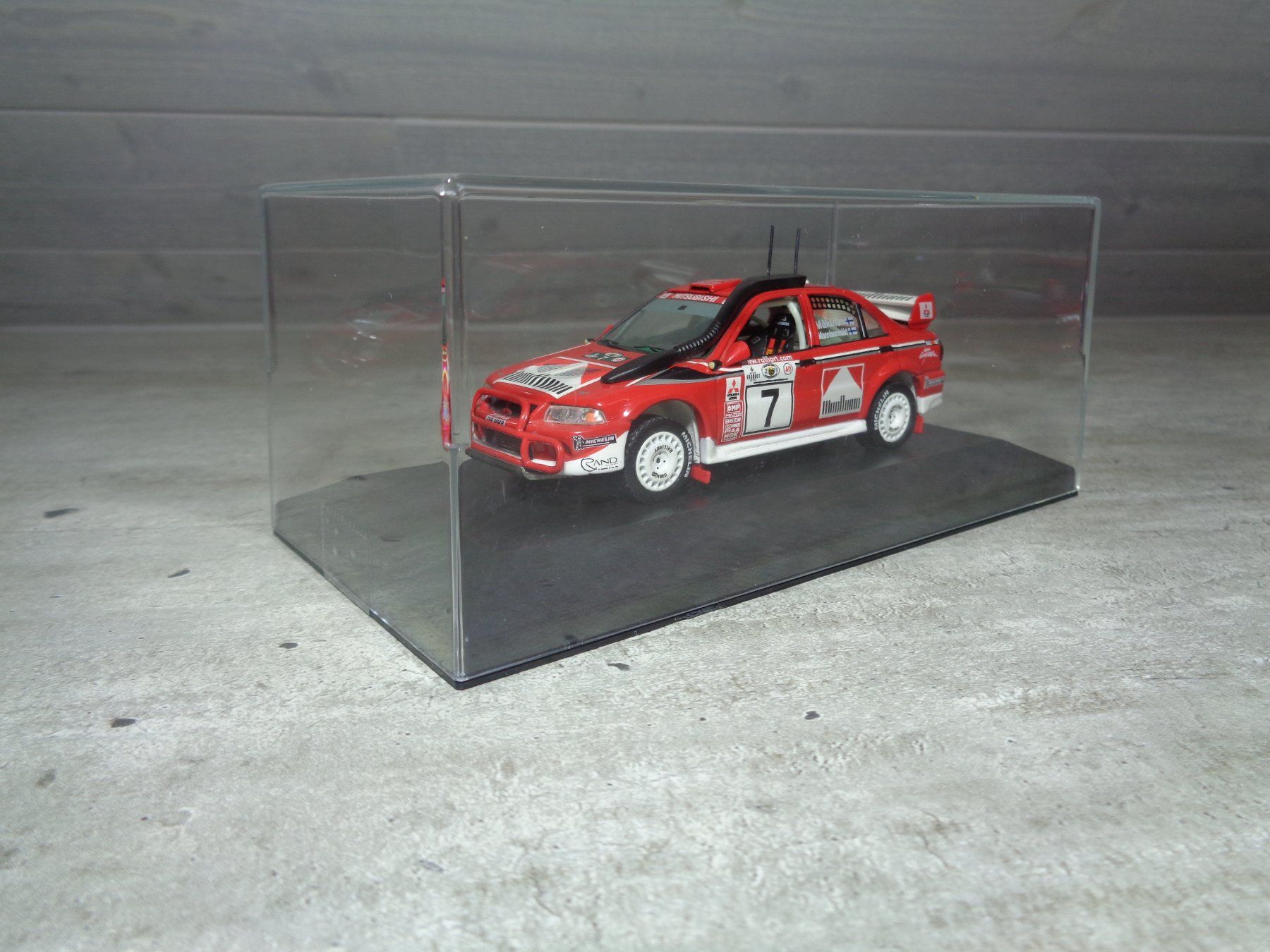 Mitsubishi Modellini d'auto: Ixo 1:43 Mitsubishi Lancer Evo VI Rallye – Usato da Reconvilier venduto da rallycar