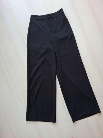 Elegante Hose, Schwarz, Gr. 36 - Missue Wide Leg