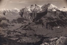 Klosters Ansicht von einem Aussichtspunkt aus