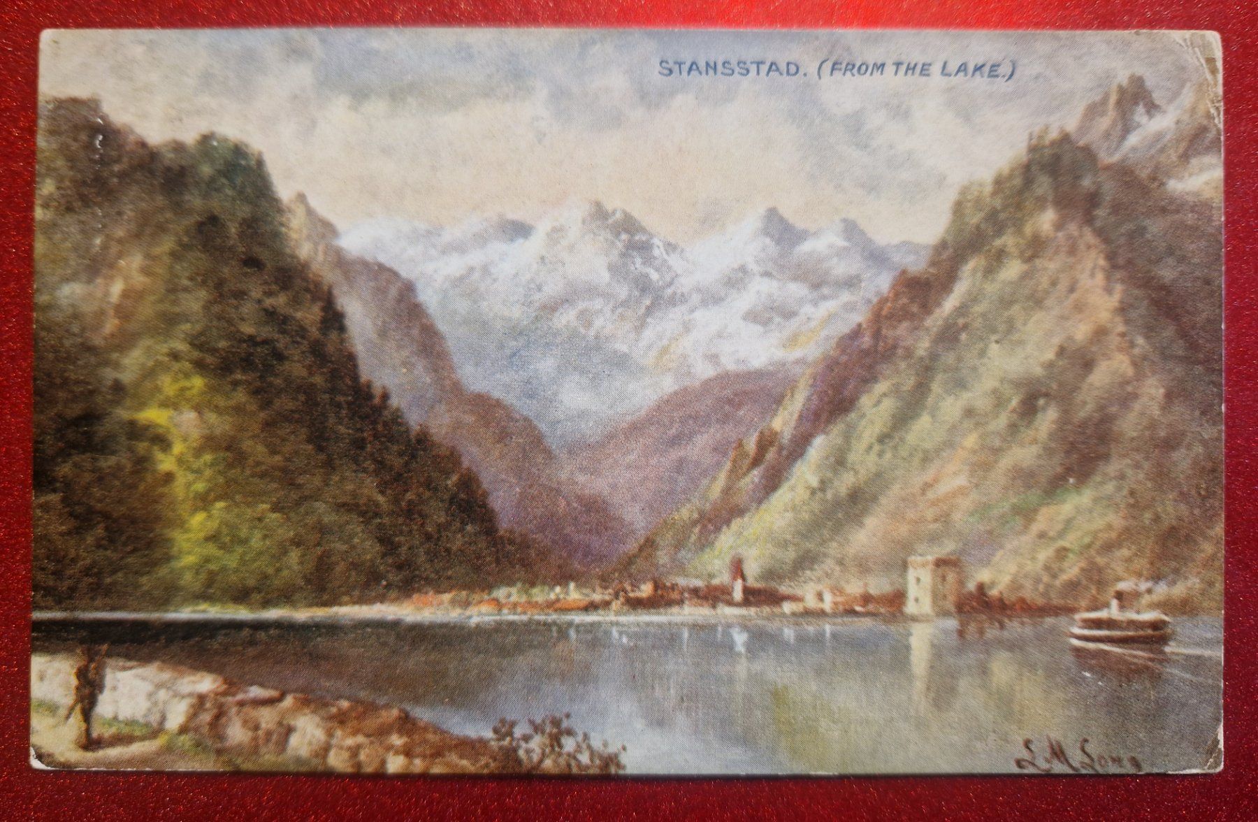Cartoline postali: Stansstad am See 1910 Nidwalden top – Usato da Melchnau venduto da Arthurius