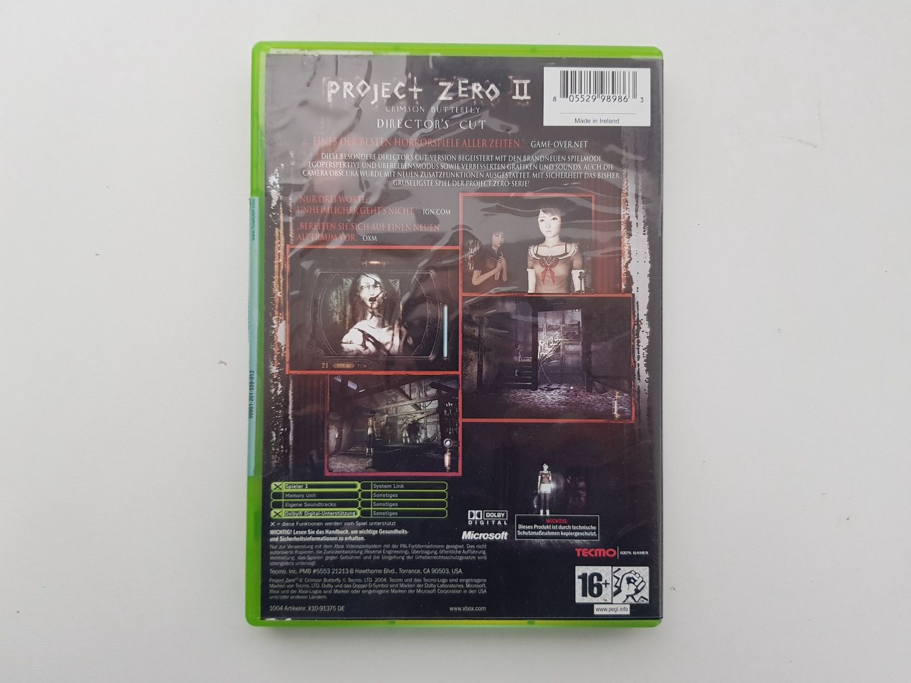 Giochi: Project Zero II Directors Cut Xbox Horrorspiel - Hülle – Usato da Bassersdorf venduto da retrolab 3