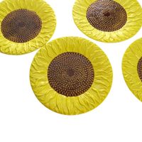 4er Set Vintage Teller –  26 cm – Sonnenblumen Design