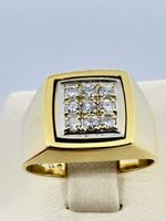 750/18 Karat Gold Ring mit 018 Ct Brillanten