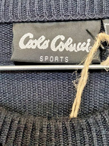 Carlo Colucci Maglioni & Felpe: Carlo Colucci Sports Marineblauer Pullover mit roten & – Usato da Zug venduto da vinokilo 3