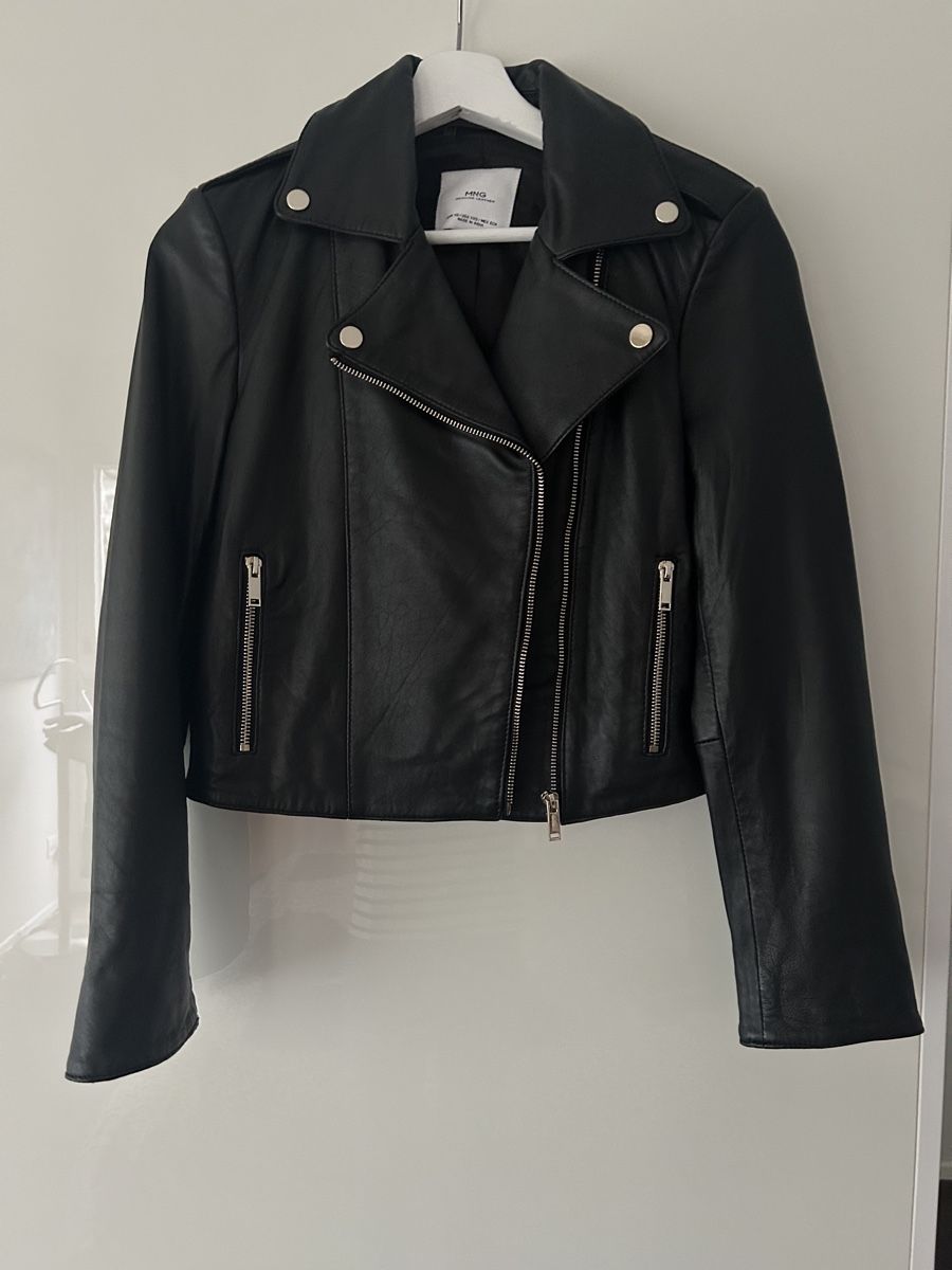 Mango Giacche: Black Leather Jacket Mango – Usato da Wollerau venduto da Dolder23