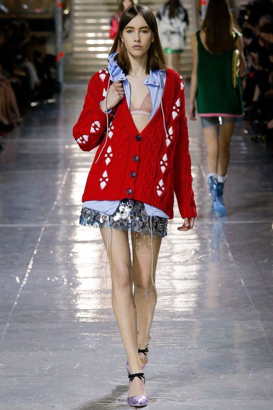 Miu Miu Röcke: MiuMiu, Mini jupe PVC bleue – Neu (gemäss Beschreibung) aus Genève von dachaw