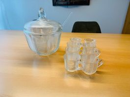 Bowle-Set aus Glas, 10-teilig