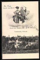 Bautzen, Totalansicht, Südseite mit See
