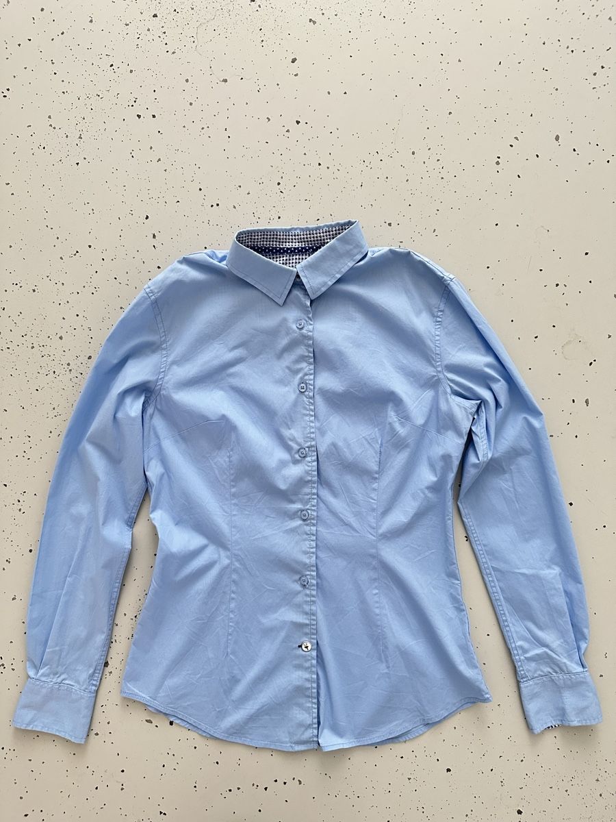 Blusen: Damen Bluse Ganesh hellblau langarm Grösse S klassisch – Neu (gemäss Beschreibung) aus Walzenhausen von auw_sx8w