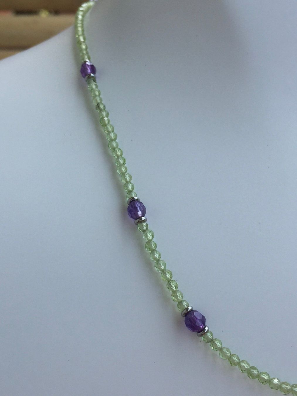 Catenine: Peridot Kette mit Amethyst – Nuovo e nell'imballaggio originale da Luzern venduto da Pegasus003 5