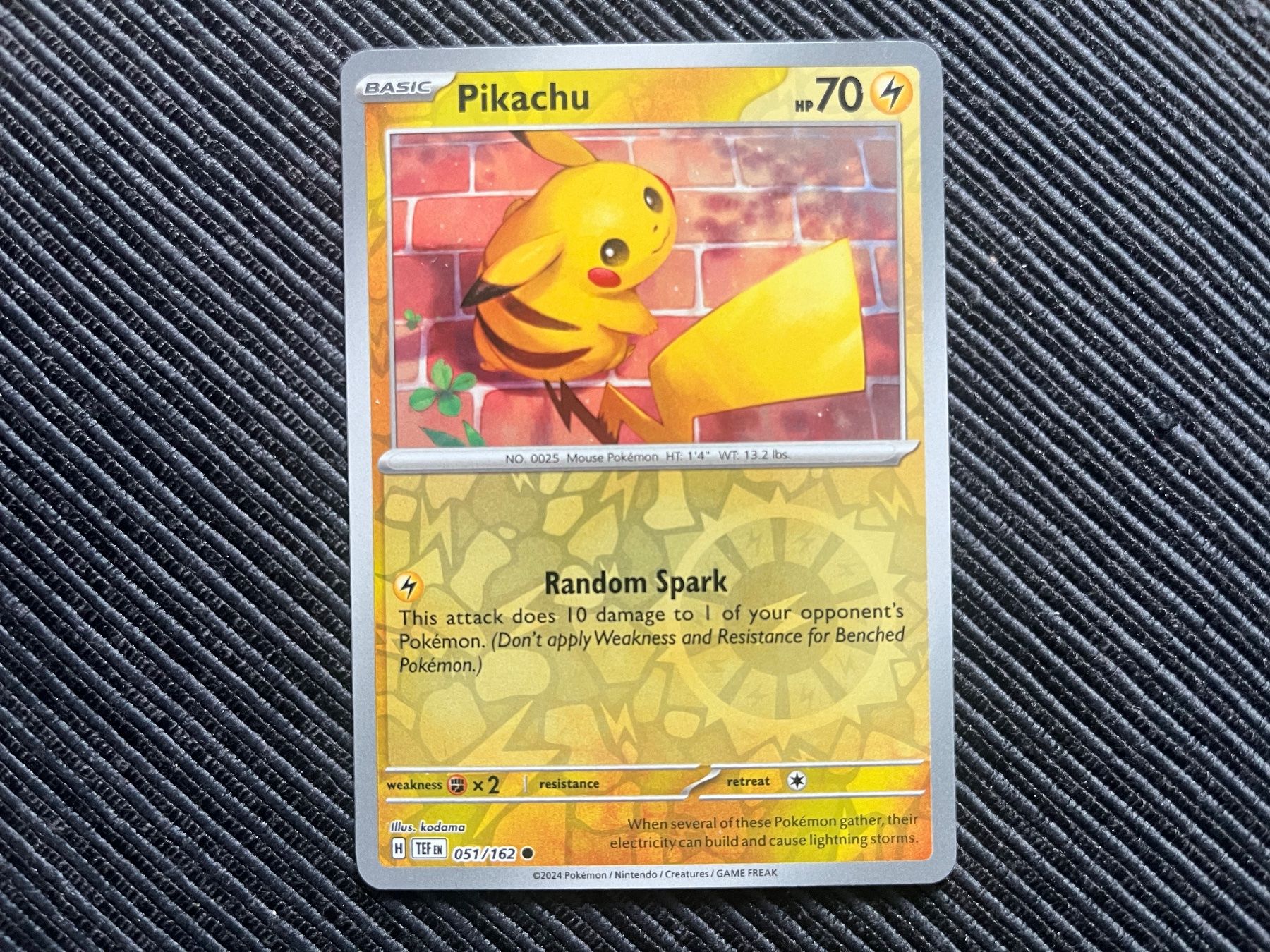 Pokémon Carte collezionabili: Pokemon Pikachu Reverse Holo Temporal Forces near Mint – Usato da Wabern venduto da Collectfun