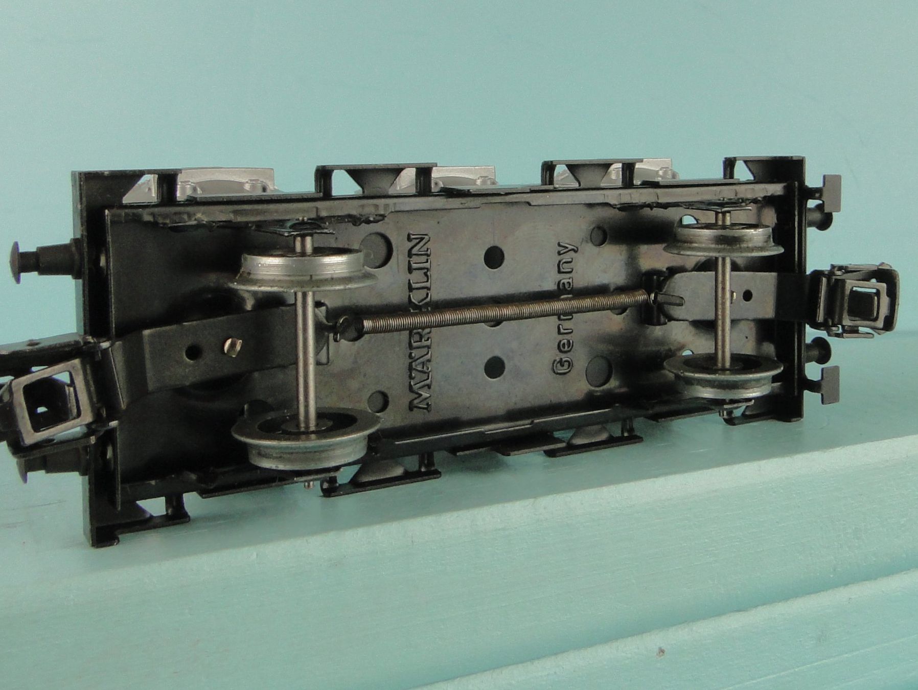 Märklin Modellini di ferrovie: Märklin 4520 Behältertragwagen – Usato da Bülach venduto da cann11 2