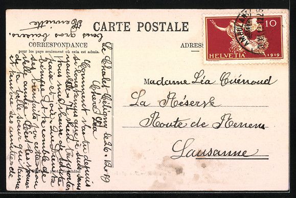 Cartoline postali: AK Neuchâtel, Vue generale – Usato da Berlin venduto da bartko-reher 1