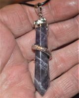 Halskette 914 – Amethyst (5 cm lang) mit Schlange