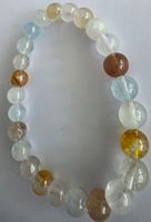 Armband Topas bunt, Ø 8mm.