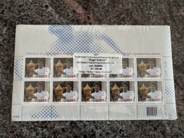 Roger Federer 100 Sondermarken unfrankiert à je Sfr1.00