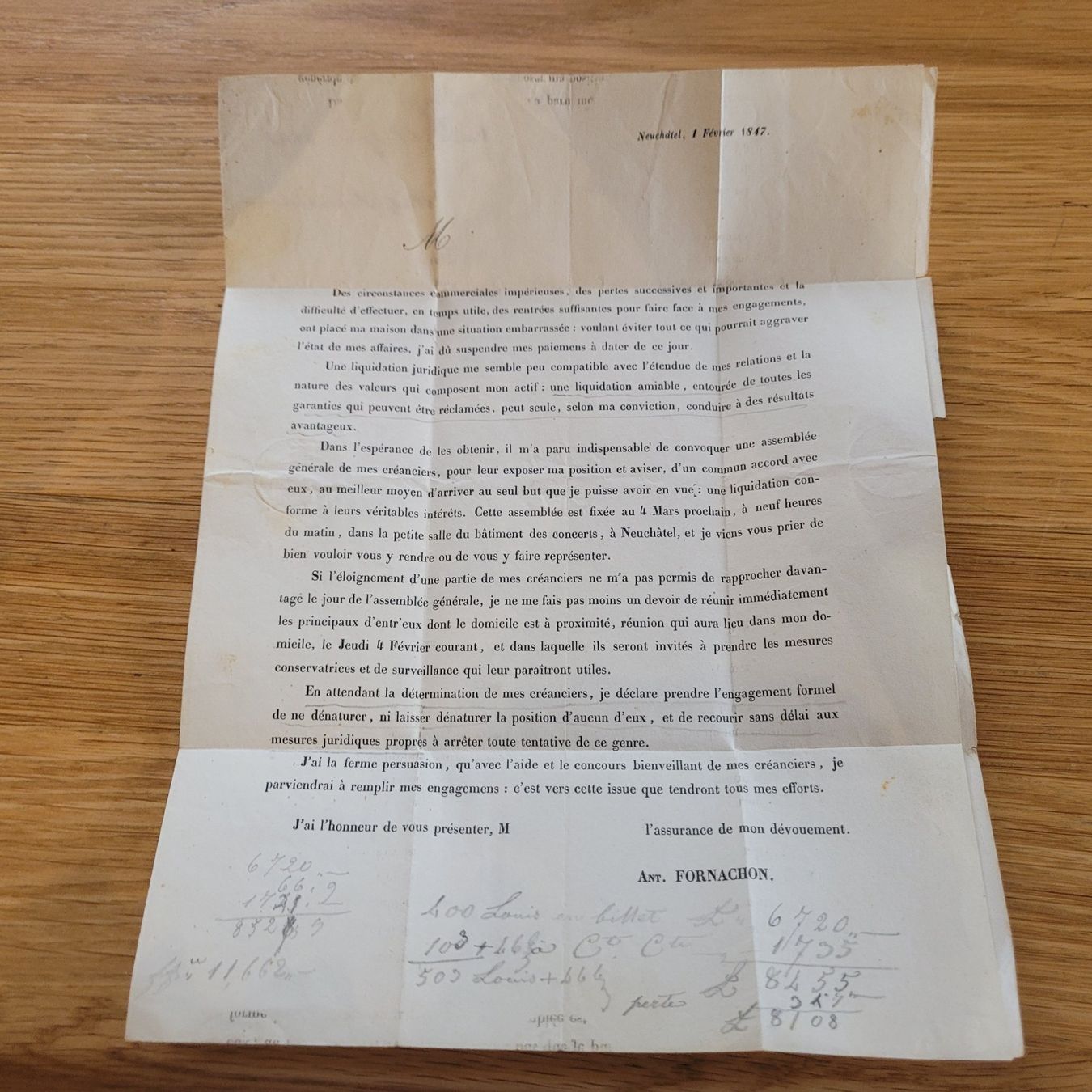 Tutti i francobolli: Document Préphilatélique Neuchâtel 1847 – Usato da Biel/Bienne venduto da Destockweb 3