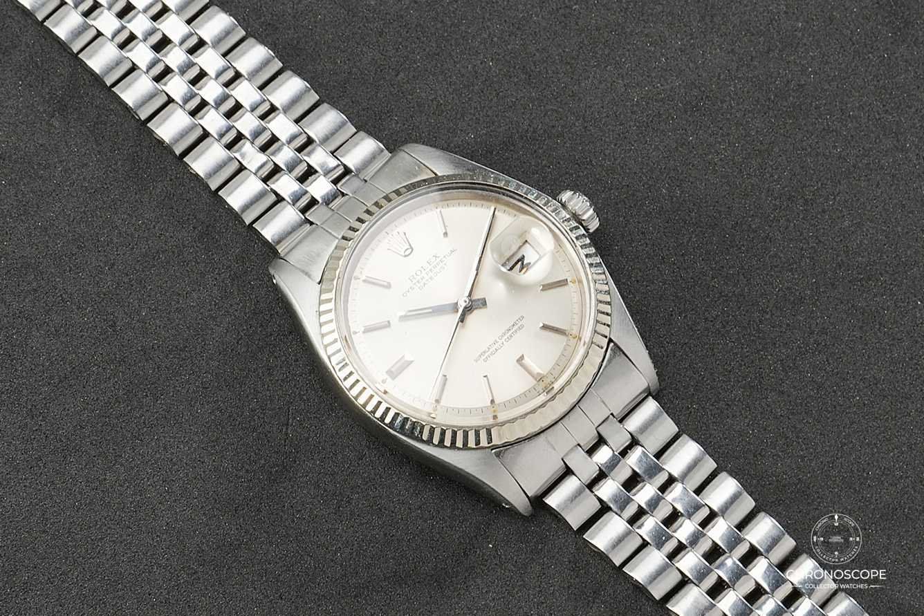 Rolex Orologi: Rolex Vintage Datejust Ref. 1601 from 1975 with silver pie – Usato da Luzern venduto da ChronoScope6004 2
