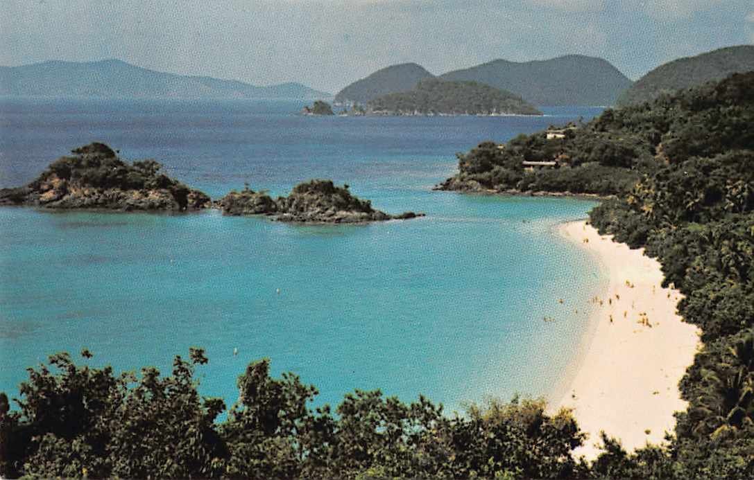 Cartoline postali: EXOTISCHE Ansichtskarten 5x KARIBIK - in die Schweiz – Usato da Lufingen venduto da TopAnsichtskarten 6