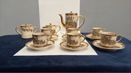 Exquisites japanisches Teeservice, Vintage, Golddekor